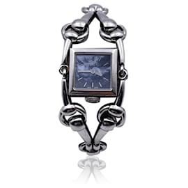 Gucci-Modelo de acero inoxidable Signoria 116.5 reloj de pulsera horsebit-Plata