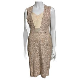 Reiss Spitzenkleid Rosa Pink Fleisch