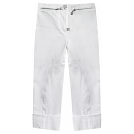 Chanel-Pantalones cortos blancos Chanel & Karl Lagerfeld 2009 / capri-Blanco