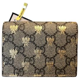 Gucci-Gucci Compact bee wallet-Ebony