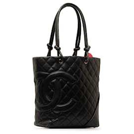 Chanel-Bolso tote Chanel negro mediano Cambon Ligne-Negro