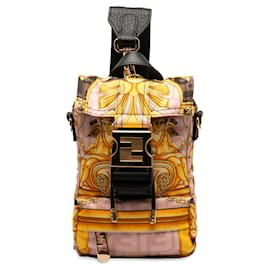Versace-Versace Pink x Versace Mini Fendiness Convertible Backpack-Pink,Multiple colors