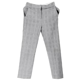 Tommy Hilfiger-Womens Check Wool Ankle Grazers-White
