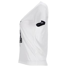 Tommy Hilfiger-Damen-T-Shirt mit normaler Passform und kurzen Ärmeln-Weiß