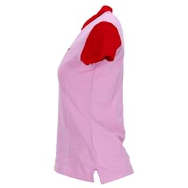 Tommy Hilfiger-Polo slim fit da donna Tommy Hilfiger in cotone rosa-Rosa