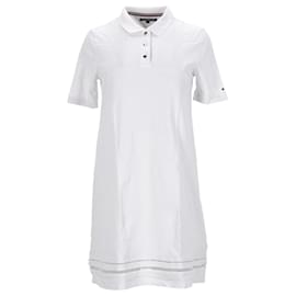 Tommy Hilfiger-Damenkleid mit normaler Passform-Weiß