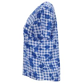 Tommy Hilfiger-Top de ajuste regular con cuello en V para mujer-Azul