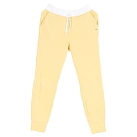 Tommy Hilfiger-Womens Contrast Waistband Athleisure Joggers-Yellow
