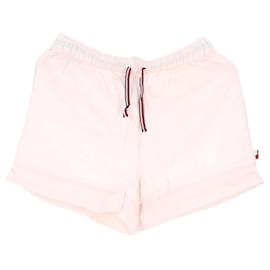 Tommy Hilfiger-Conjunto de camisa y pantalones cortos de lino y algodón para mujer-Rosa