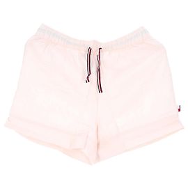 Tommy Hilfiger Set di pantaloncini e camicia da donna in cotone e lino Rosa