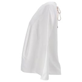 Tommy Hilfiger-Blusa de manga larga para mujer-Blanco,Crudo