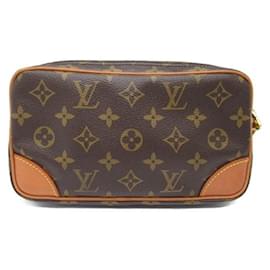 Louis Vuitton-Louis Vuitton Monogram Marly Dragonne PM Canvas Clutch Bag M51827 in Good condition-Other