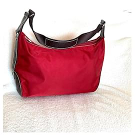 Lancel-Handbags-Red,Dark brown