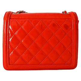Chanel-Bolsa Chanel Boy Brick-Vermelho