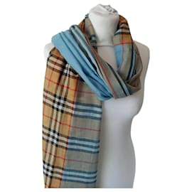 Burberry-Burberry scarf-Beige,Light blue
