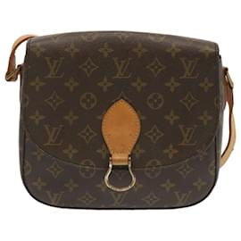 Louis Vuitton-LOUIS VUITTON Monogram Saint Cloud GM bolsa de ombro M51242 LV Auth ar11452b-Monograma