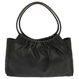Gucci-GUCCI Shoulder Bag Leather Black 001 4332 auth 67533-Black