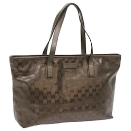 Gucci-GUCCI GG Implementierung Tote Bag Bronze 211137 Auth ep3493-Bronze