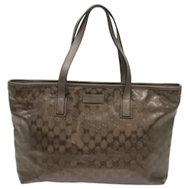 Gucci-GUCCI GG mise en œuvre Tote Bag Bronze 211137 Ep d'authentification3493-Bronze