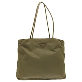 Prada-PRADA Tote Bag Nylon Khaki Auth 67418-Khaki