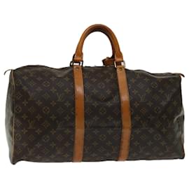 Louis Vuitton-Louis Vuitton-Monogramm Keepall 50 Boston Bag M.41426 LV Auth 55483-Monogramm