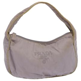 Prada-PRADA Handtasche Nylon Lila Auth 67321-Lila