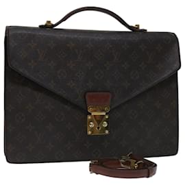 Louis Vuitton-LOUIS VUITTON Monogram Porte Documents Bandouliere Bag M53338 LV Auth 67020-Monogram