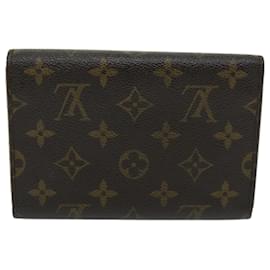 Louis Vuitton-LOUIS VUITTON Monogram Porte Tresor Etui Papie Wallet M61202 LV Auth bs12397-Monogram