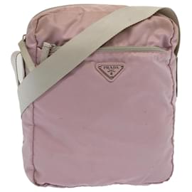 Prada-PRADA Shoulder Bag Nylon Pink Auth 67417-Pink