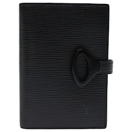 Louis Vuitton-LOUIS VUITTON Epi Z Agenda PM Day Planner Cover Negro R20092 Bases de autenticación de LV12402-Negro