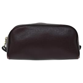 Louis Vuitton-Bolso de mano LOUIS VUITTON Taiga Trousse Toilette Acajou M30226 LV Auth yk10790-Castaño