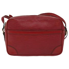 Louis Vuitton-LOUIS VUITTON Epi Trocadero 27 Bolsa de ombro vermelha M52317 Autenticação de LV 67239-Vermelho
