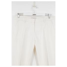 Prada-Pantaloni di cotone-Bianco