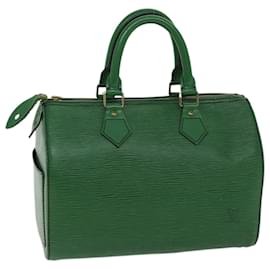 Louis Vuitton-Louis Vuitton Epi Speedy 25 Hand Bag Borneo Green M43014 LV Auth 67032-Other