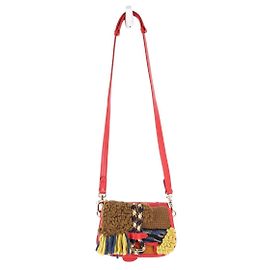 Carven This shoulder bag features a leather body Red