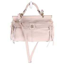 Roberto Cavalli-This shoulder bag features a leather body-Beige