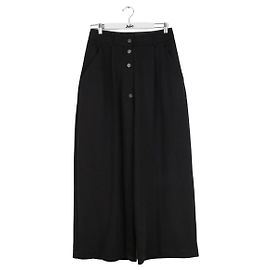 Loewe Wollhose mit weitem Bein Schwarz