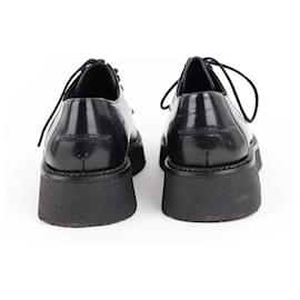 Aeyde-Chaussures à lacets en cuir-Noir
