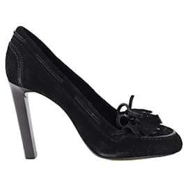 Saint Laurent-Suede heels-Black