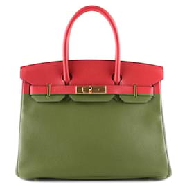 Hermès-HERMES Sacs à main Birkin 30-Rouge