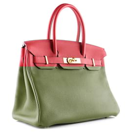Hermès-HERMES Sacs à main Birkin 30-Rouge