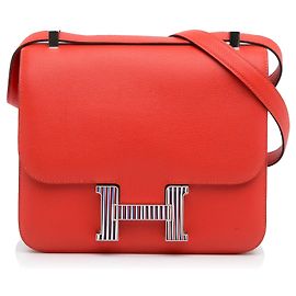 Hermès HERMES Handbags Pompom Kate Red