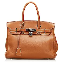 Hermès-HERMES Handbags Pompom Kate-Brown