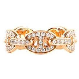 Hermès-HERMES Anéis Chaine d'Ancre Enchainee-Dourado