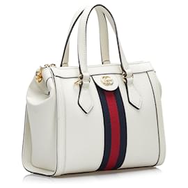 Gucci-GUCCI Handtaschen Classic CC Shopping-Weiß