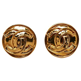 Chanel-CHANEL Earrings Cambon-Golden