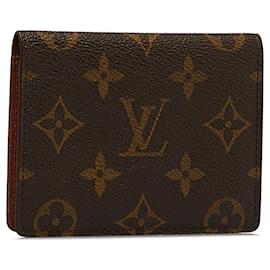 Louis Vuitton-Monederos LOUIS VUITTON, carteras y estuches Atemporales/clásico-Castaño