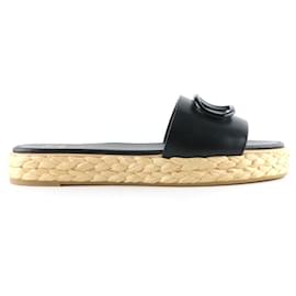 Valentino Garavani-VALENTINO GARAVANI Sandalias T.UE 38 Cuero-Negro