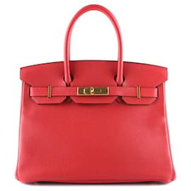 Hermès-HERMES Bolsos T.  Cuero-Roja