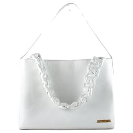 Jacquemus-JACQUEMUS  Handbags T.  leather-White